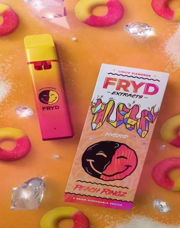 Peach Ringz Fryd Disposable 2G Hybrid Liquid Diamonds